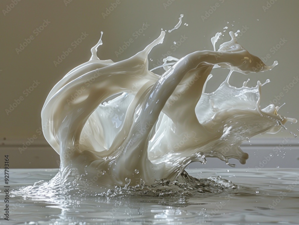 Abstract Milk Splash