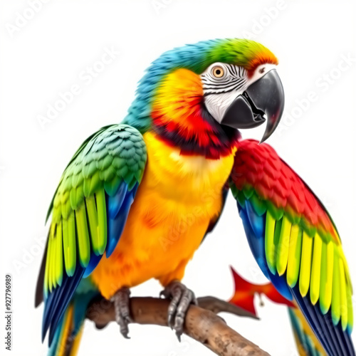 Colorful Macaw Parrot