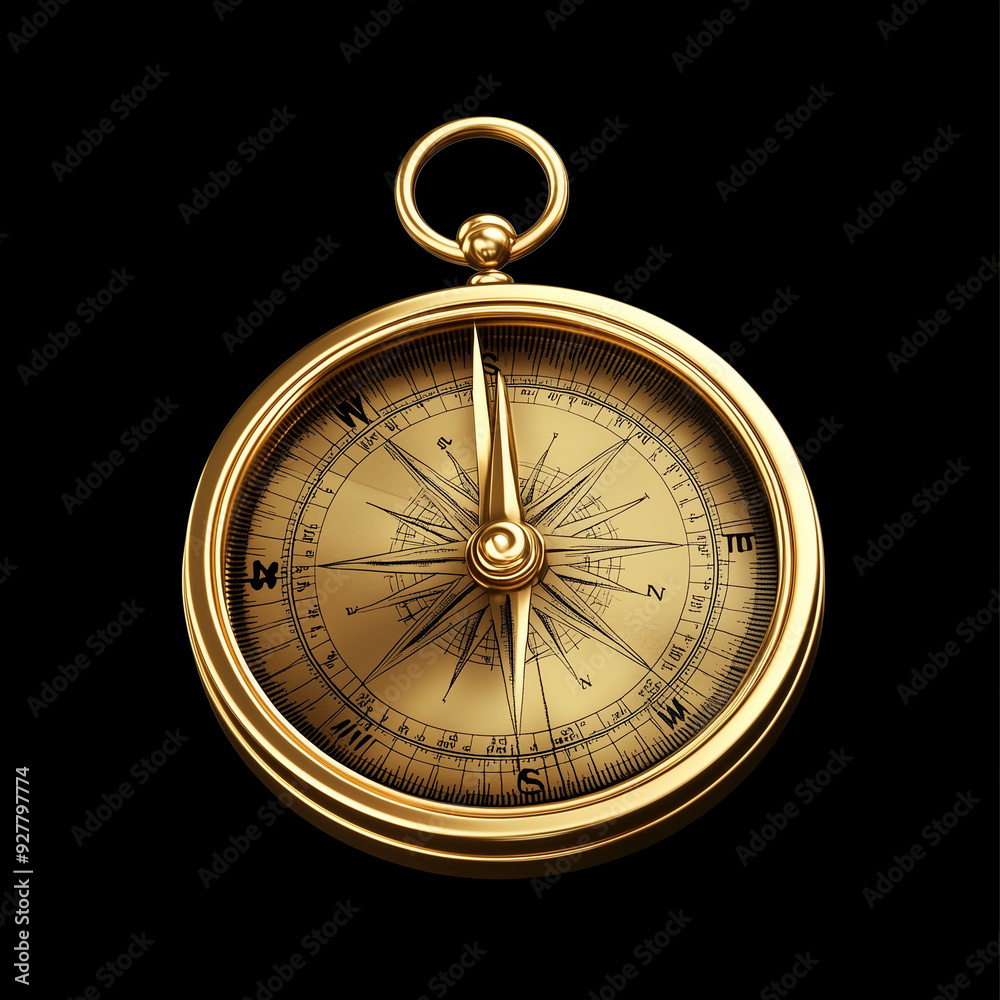 Sleek Modern Golden Compass Graphic Design Sleek Modern Golden Compass Graphic Design