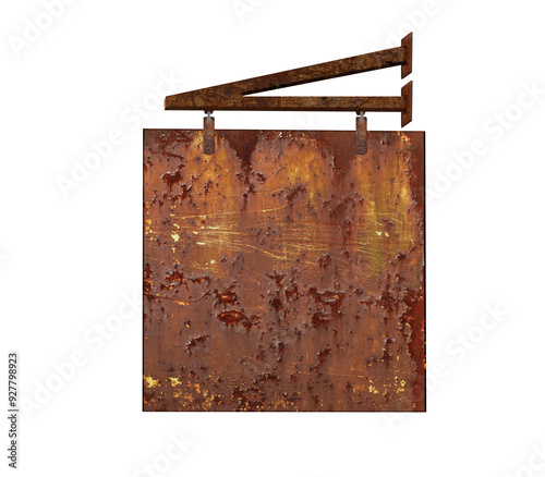 Metal sign rusty texture