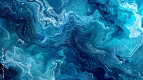 Abstract blue marble texture backgrounds