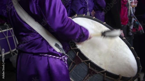 easter drummers in calanda spain photo