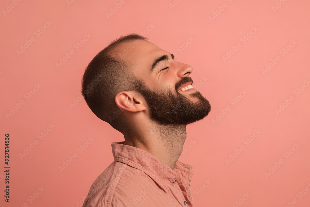 A close up of a man's face with his eyes closed A close up of a man's face with his eyes closed