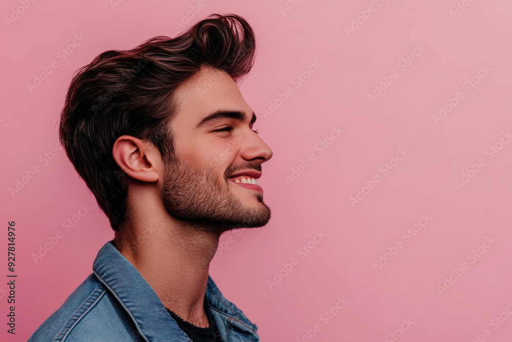 A close up of a man's face with his eyes closed A close up of a man's face with his eyes closed