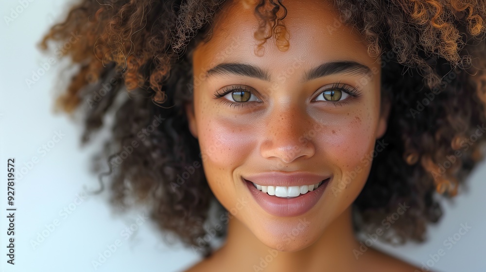 Joyful Black Woman Smiling Against a White Background, Celebrating Positivity and Confidence, Radiating Happiness and Warmth in a Simple, Clean Setting Joyful Black Woman Smiling Against a White Background, Celebrating Positivity and Confidence, Radiating Happiness and Warmth in a Simple, Clean Setting