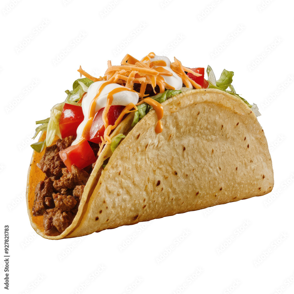 Perfectly Seasoned Beef Taco in a Crunchy Shell Perfectly Seasoned Beef Taco in a Crunchy Shell