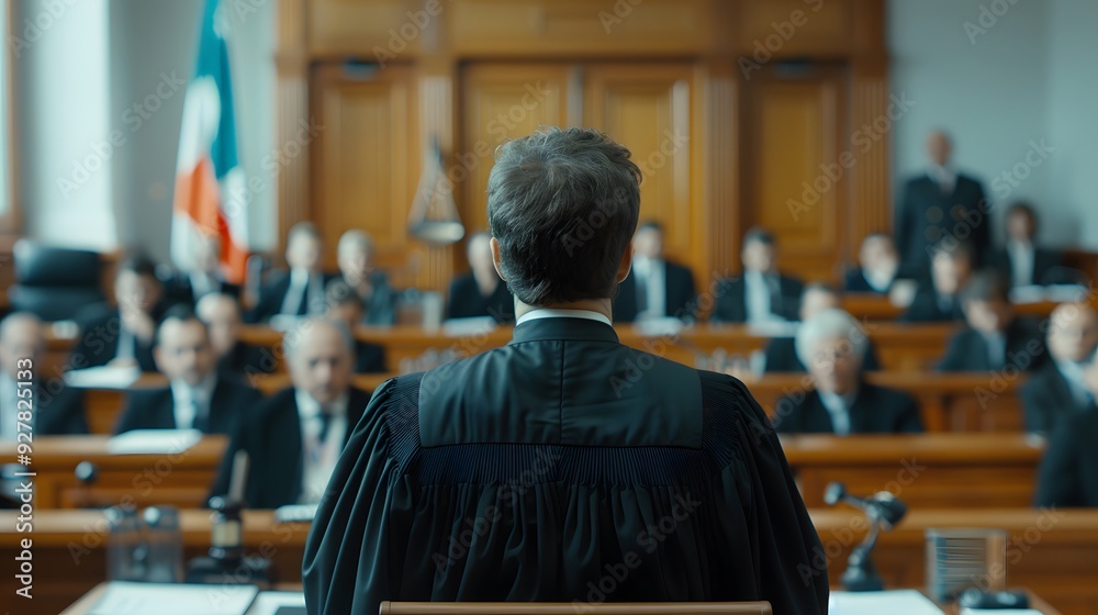 A lawyer questioning a suspect
A lawyer questioning a suspect