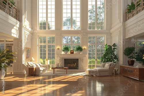 luxury home interior, living room