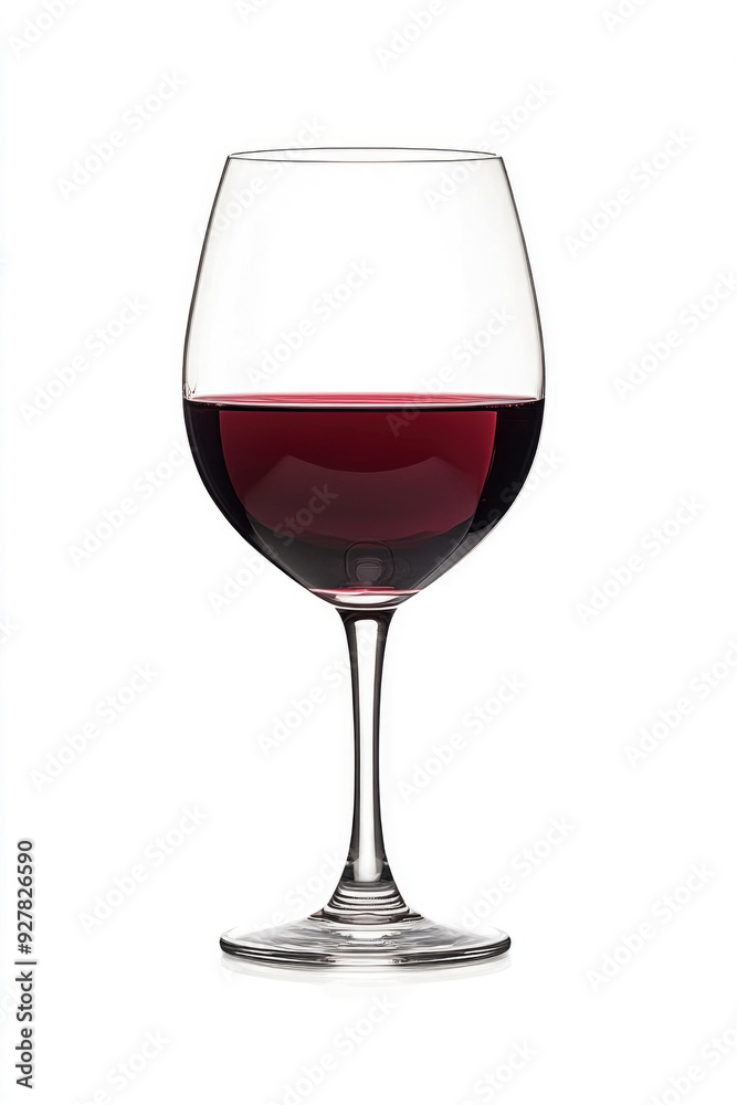 A glass of red wine isolated on a white background. A glass of red wine isolated on a white background.