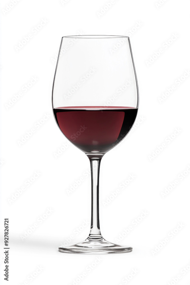A glass of red wine isolated on a white background. A glass of red wine isolated on a white background.