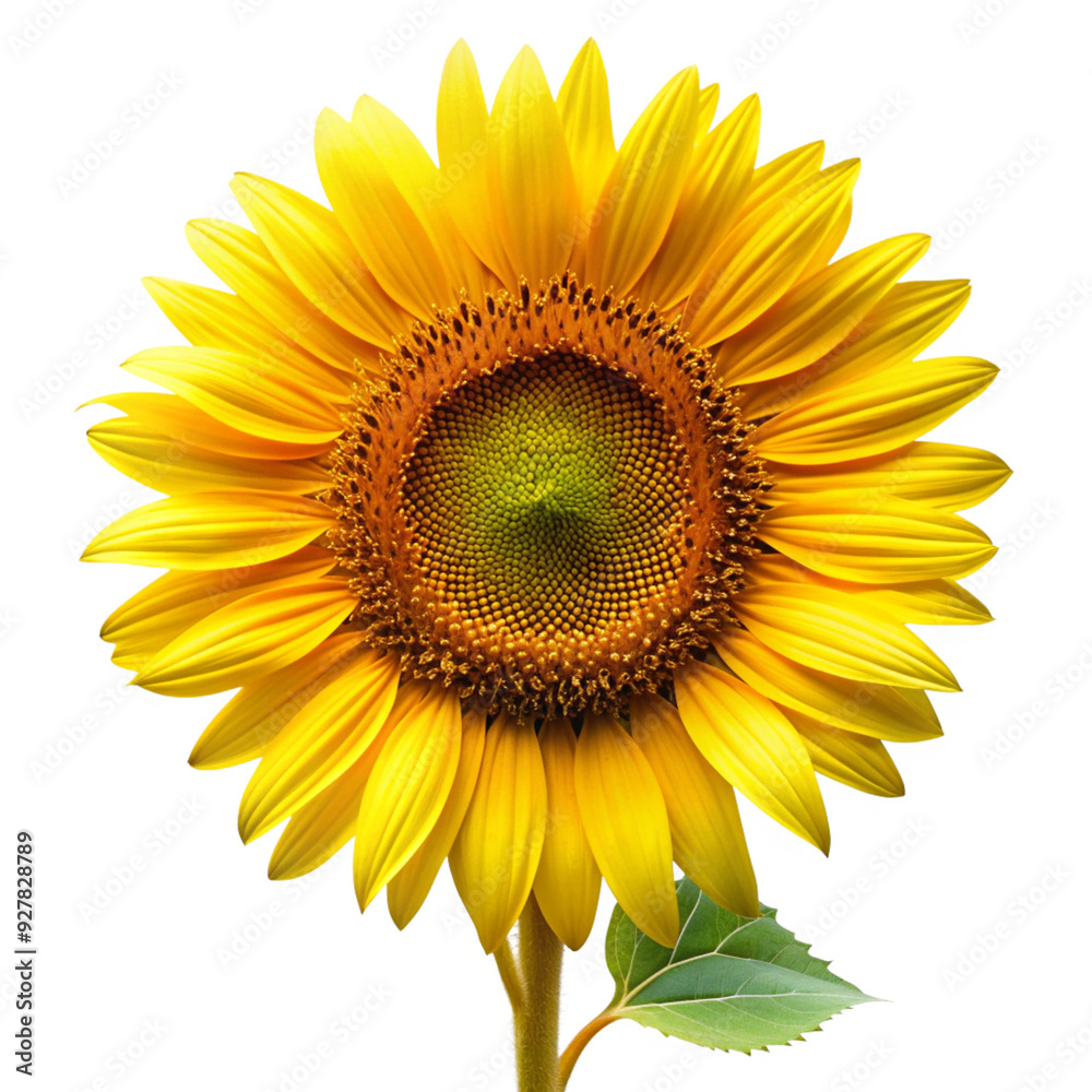 Fototapeta premium sunflower---isolated-white-background