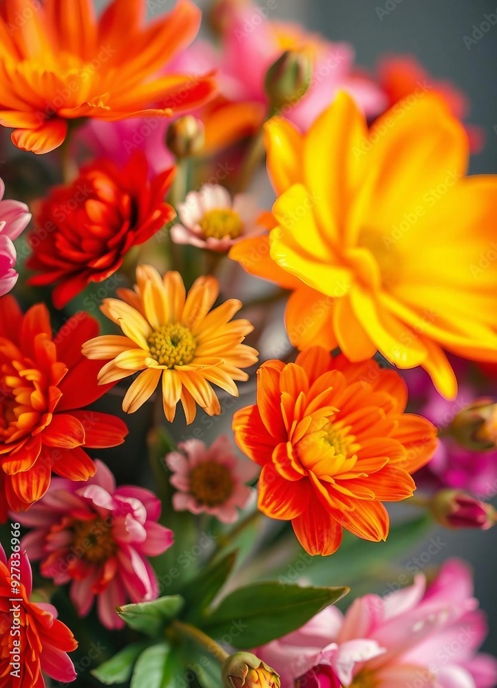 A vibrant bouquet composed of colorful flowers, showcasing beauty and freshness in an elegant arrangement.
A vibrant bouquet composed of colorful flowers, showcasing beauty and freshness in an elegant arrangement.