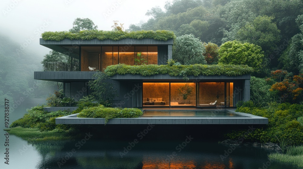 Modern House on a Lake Modern House on a Lake