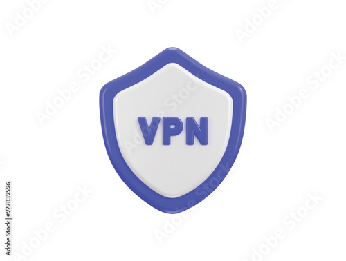 Safe VPN icon with protect shield icon concept of internet security icon 3d render Free Download Safe VPN icon with protect shield icon concept of internet security icon 3d render - GFXLoad