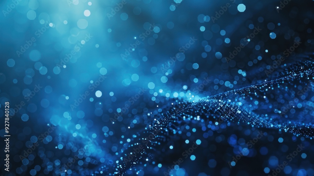 Abstract Blue Lights Background