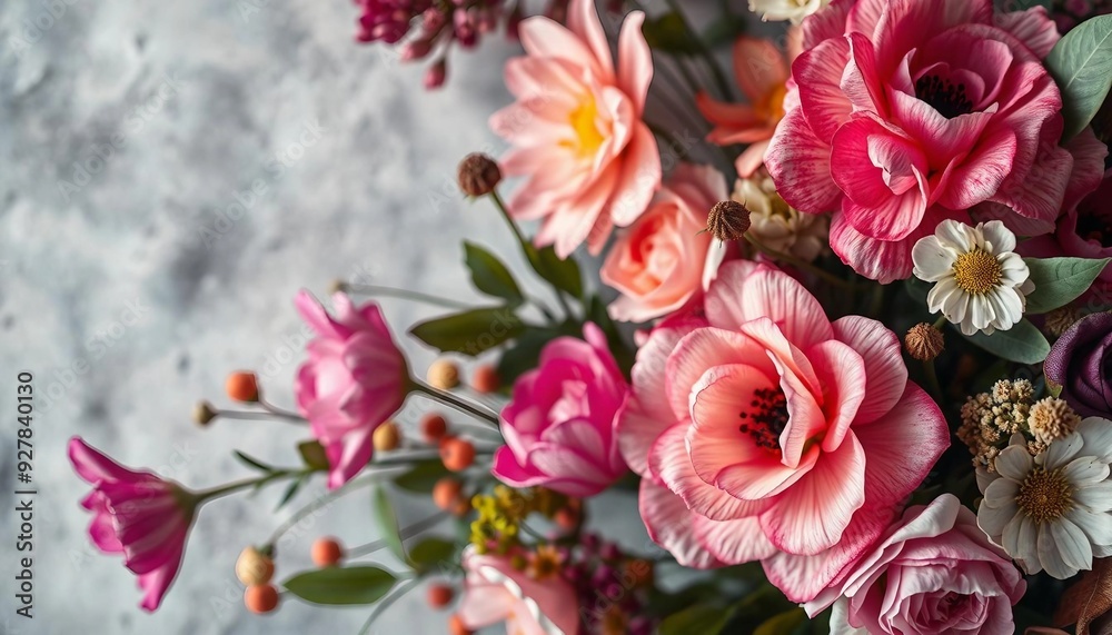 A vibrant bouquet composed of colorful flowers, showcasing beauty and freshness in an elegant arrangement.
A vibrant bouquet composed of colorful flowers, showcasing beauty and freshness in an elegant arrangement.