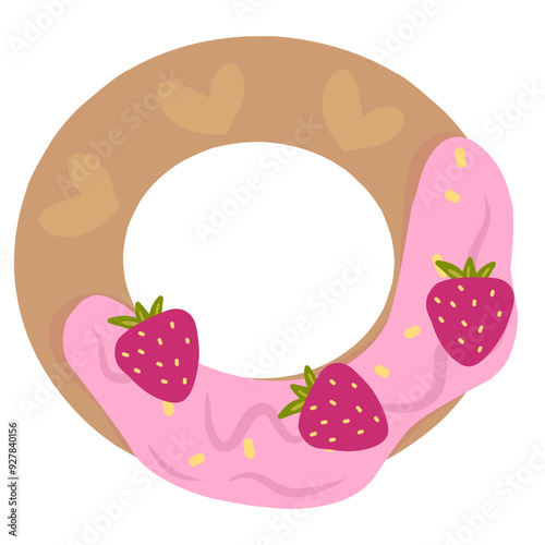 Strawberry donut 