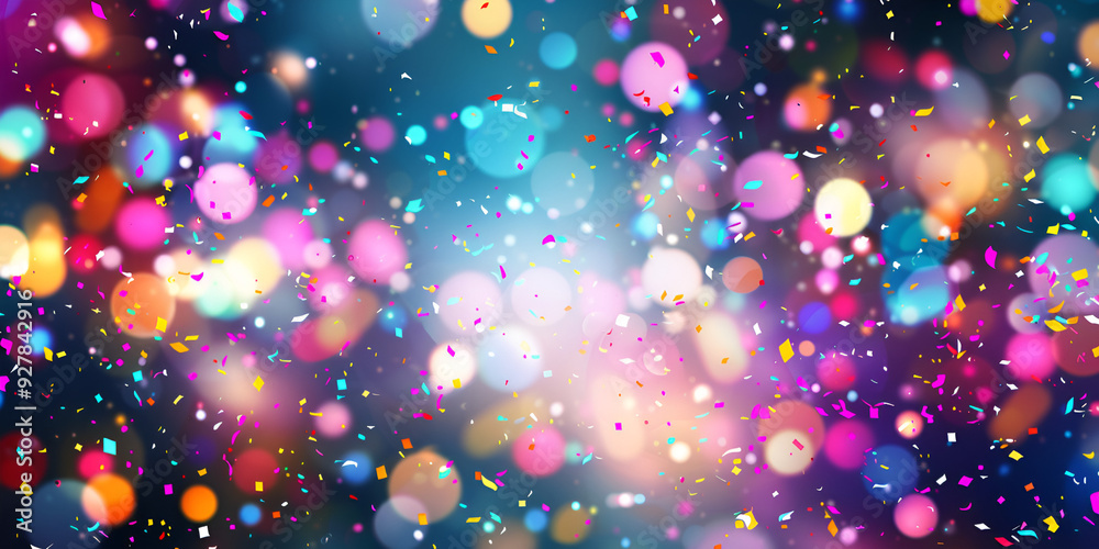 Colorful Bokeh Abstract Background