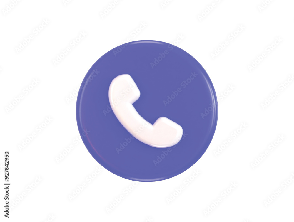 Phone call icon 3d rendering vector illustration Phone call icon 3d rendering vector illustration
