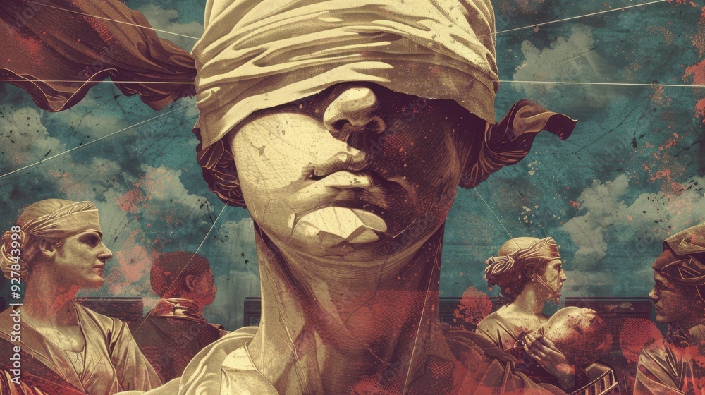 Fototapeta premium a corrupt judge