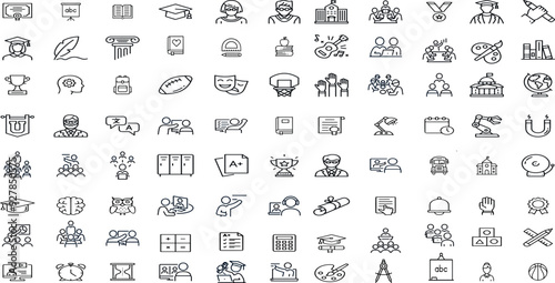 EDUCATION   EDITABLE ICON SET