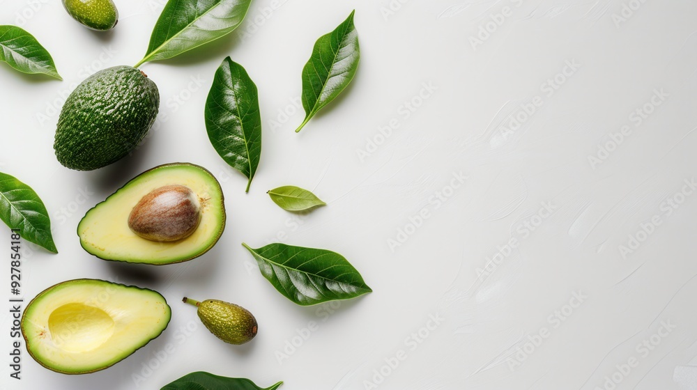 Fresh avocado fruit closeup view Fresh avocado fruit closeup view