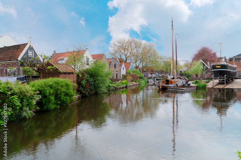 Fototapeta premium skyline of old town Edam
