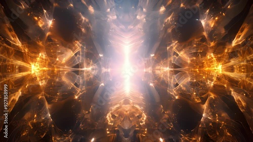 A series of photographs showcasing the beautiful and symmetrical patterns created by vibrating strings representing the fundamental building blocks of the universe according to string