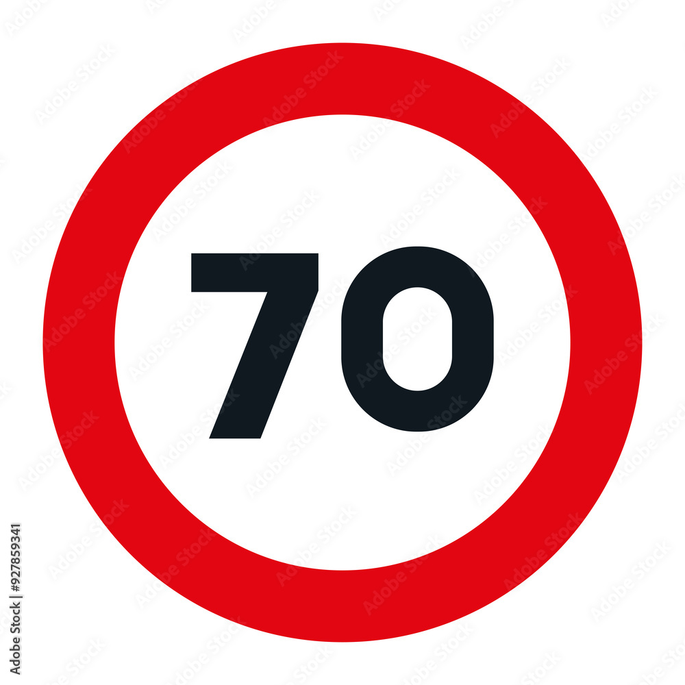 RESTRICTION SIGNS, R-301 - Maximum Speed 70 RESTRICTION SIGNS, R-301 - Maximum Speed 70