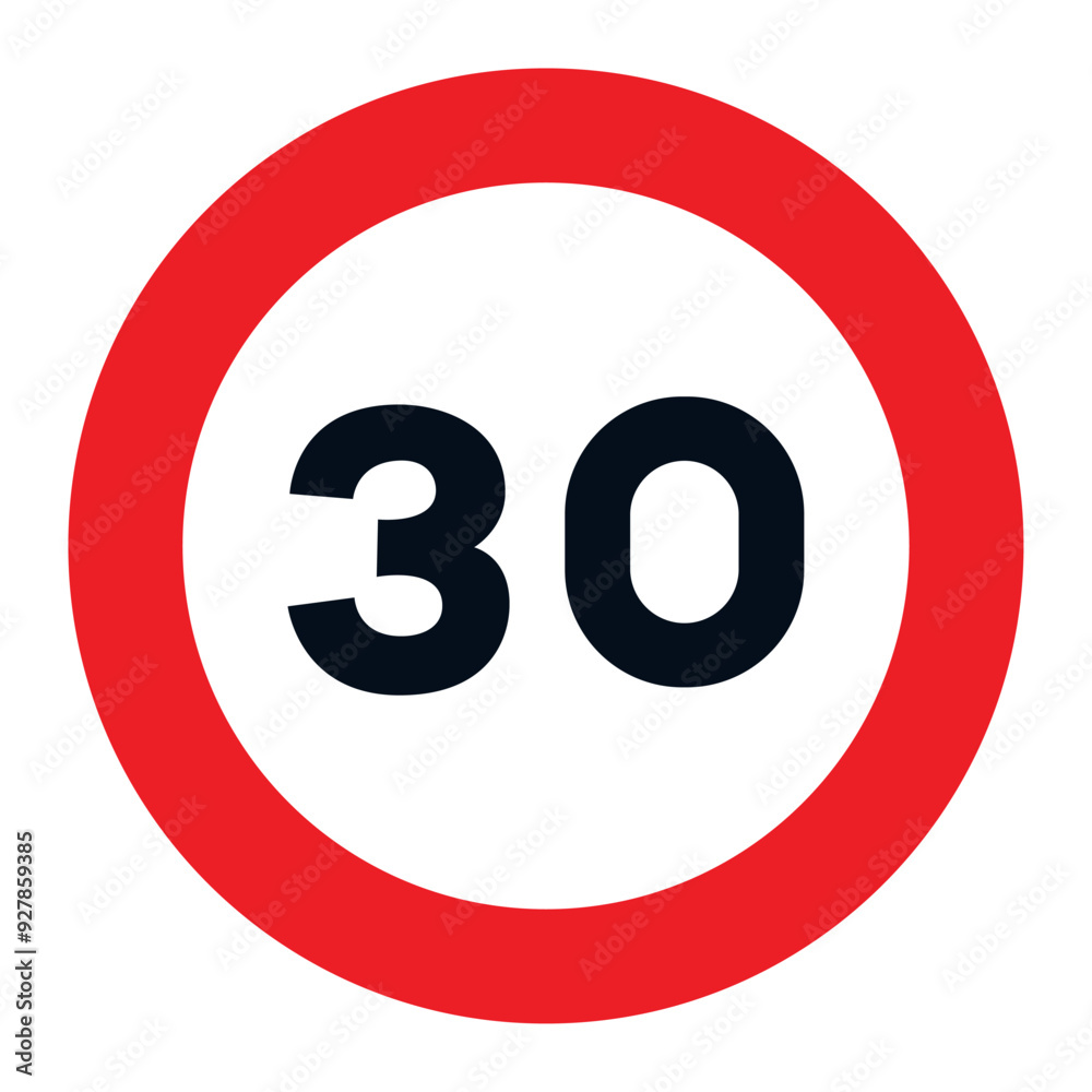 RESTRICTION SIGNS, R-301 - Maximum Speed 30 RESTRICTION SIGNS, R-301 - Maximum Speed 30
