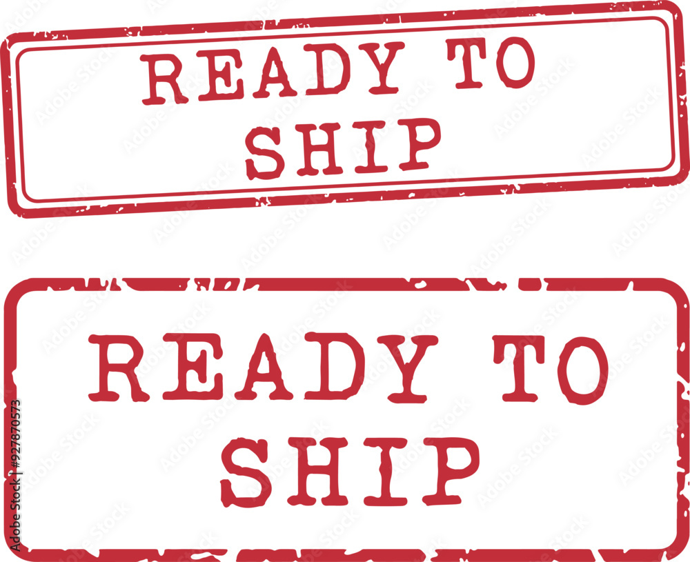 Ready to Ship Rubber Stamp Vector Set Ready to Ship Rubber Stamp Vector Set