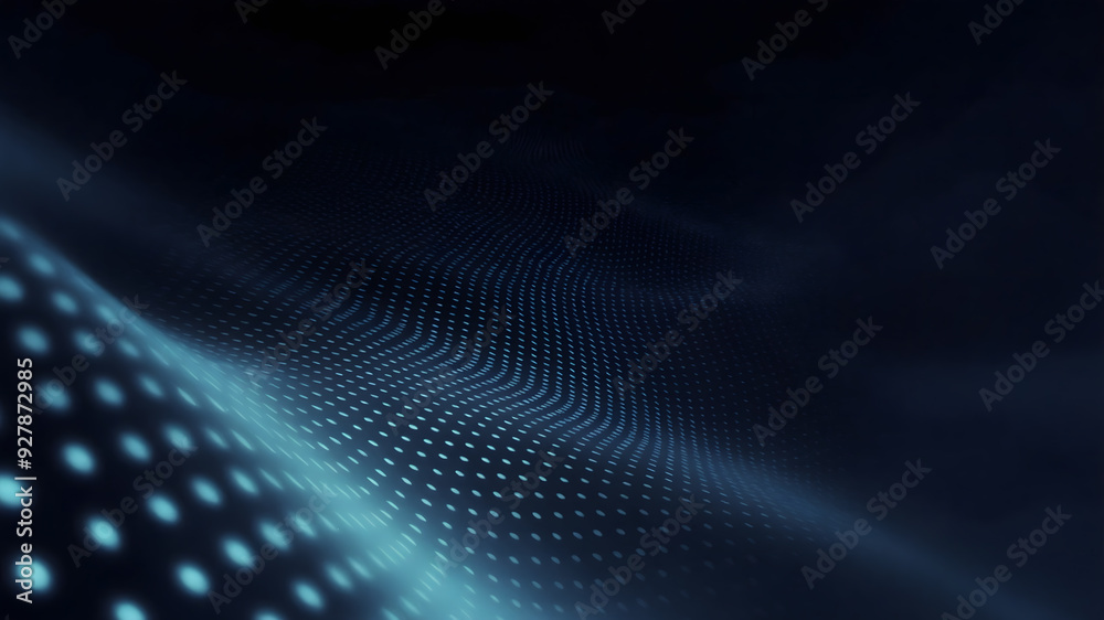 Abstract Digital Background with Blue Dots Abstract Digital Background with Blue Dots