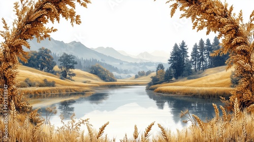 lake in the mountains