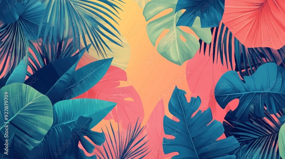 Tropical Leaves Pattern