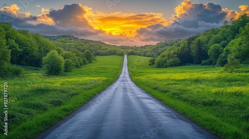 mountain road in the mountains