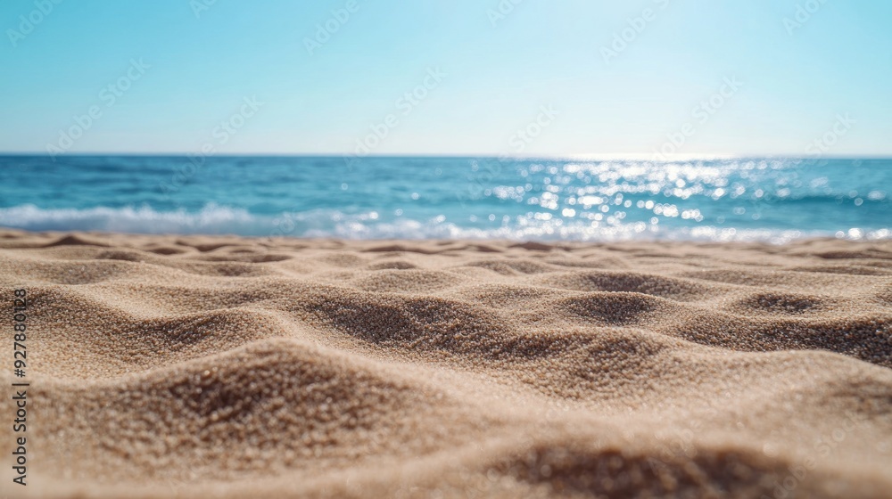 Sandy Beach and Sparkling Sea Sandy Beach and Sparkling Sea