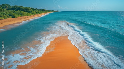 beach with sky and clouds