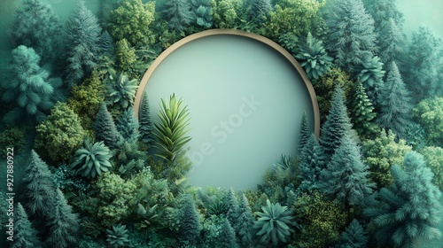 christmas frame with fir branches