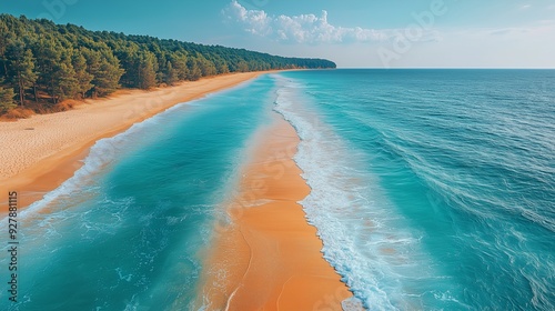 waves on the beach