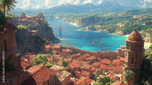 view of the city of kotor country