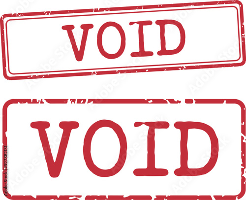Void Rubber Stamp Vector Set