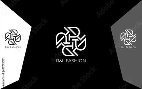 RL logo Letter R and M monogram logo