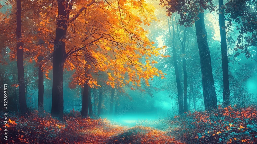 forest in autumn forest in autumn