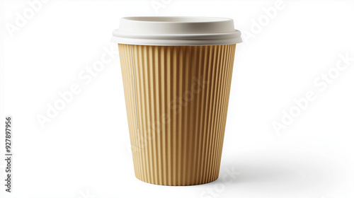 Wallpaper Mural take away coffee cup isolated on white background, coffee cup with copy space Torontodigital.ca