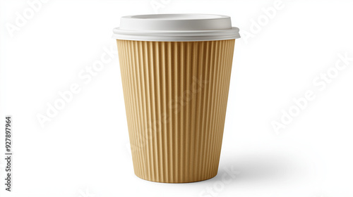 Wallpaper Mural take away coffee cup isolated on white background, coffee cup with copy space Torontodigital.ca