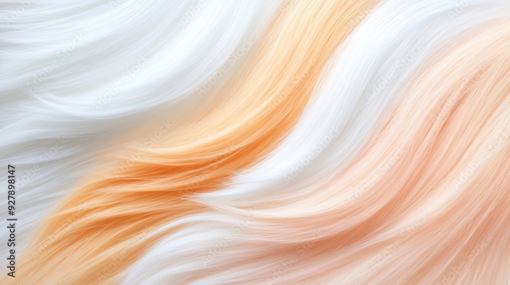 Abstract background with white and orange wavy lines. Abstract background with white and orange wavy lines.