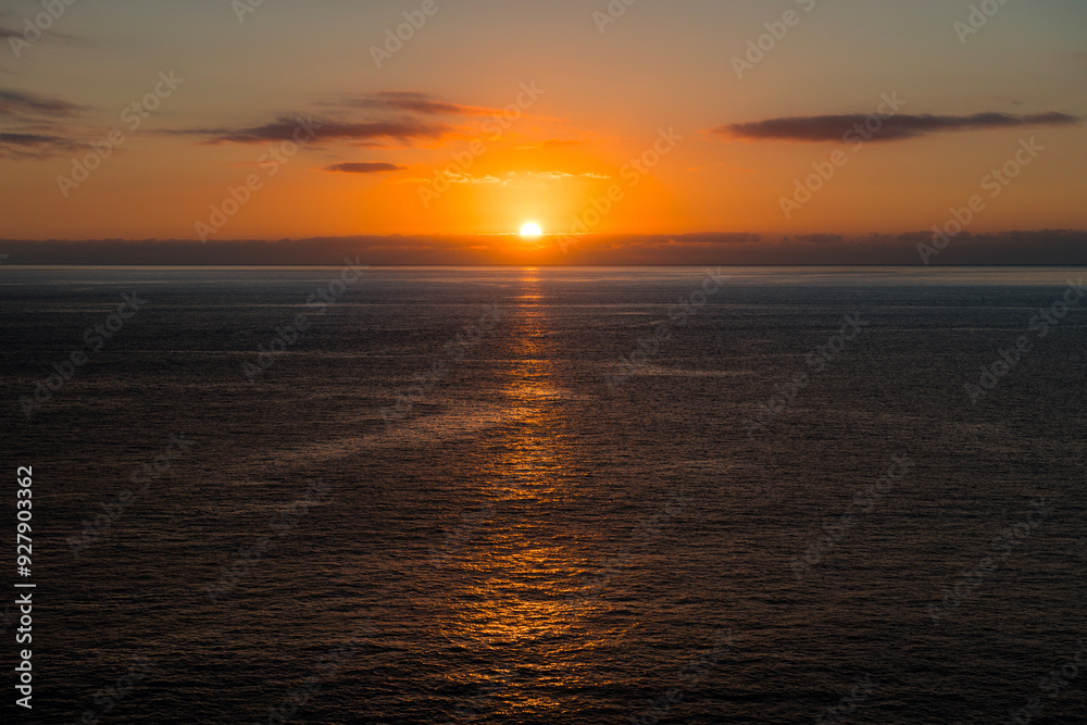 Spectacular sunset at Jardim do Mar, Madeira Spectacular sunset at Jardim do Mar, Madeira