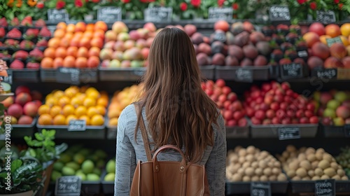 shopping in supermarket