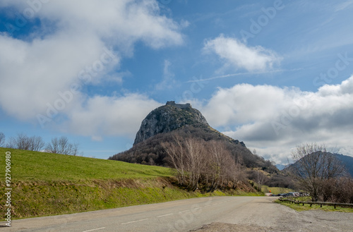 Majestic Château de Montségur Overlooking the French Pyrenees photo