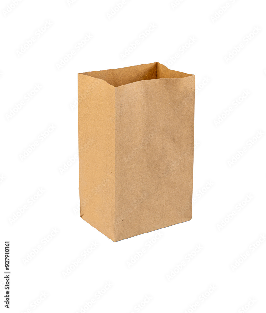 Disposable paper bag. Paper packaging. Eco package. Paper bag. Disposable paper bag. Paper packaging. Eco package. Paper bag.